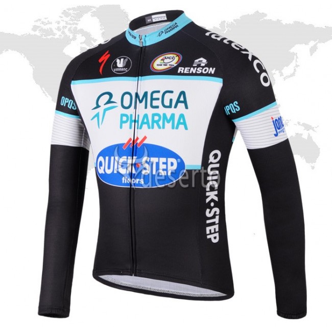2014 Omega Pharma Quick Step Fahrradtrikot Langarm EDTO354