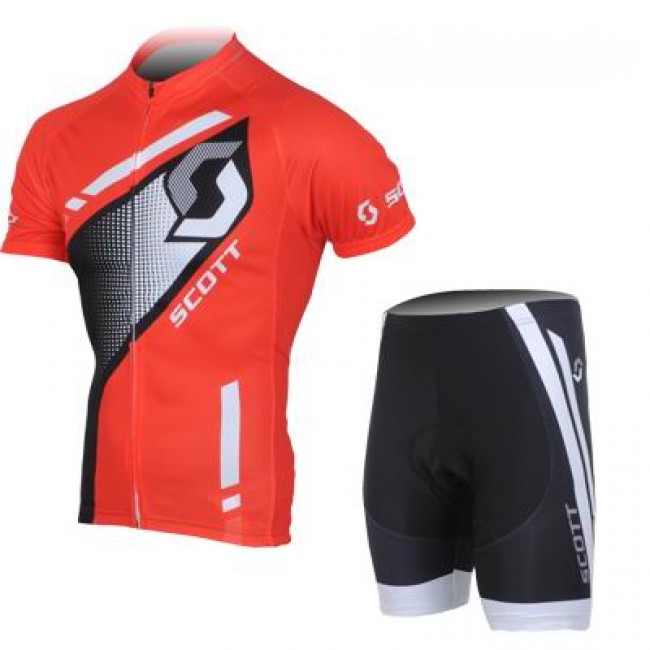 2013 Scott Racing Radtrikot Kurzarm und Kurz Radhose Kits Rot Schwarz IPHX601