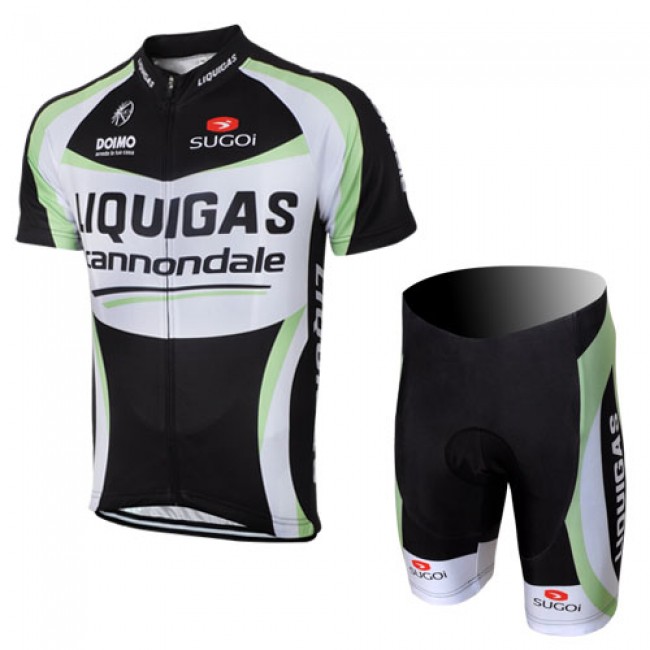 2012 Liquigas Cannondale Pro Team Radtrikot Kurzarm und Kurz Radhose Kits Schwarz NGGN898