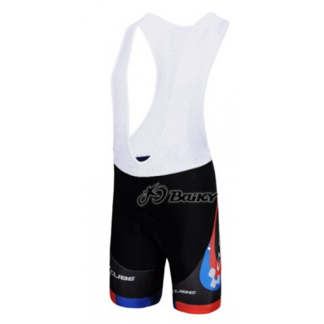 Cube Fintro Pro Team Kurz Trägerhose Weiß Schwarz MEWX685