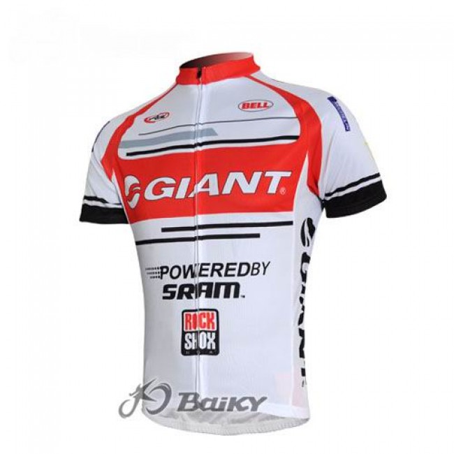 Giant Sram Pro Team Radtrikot Kurzarm Rot Weiß OLVW134