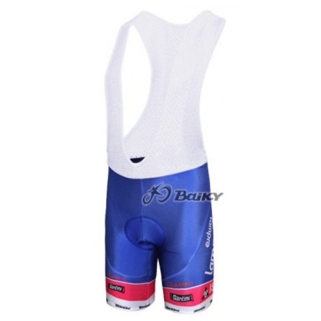 Lampre ISD Pro Team Kurz Trägerhose Blau Rosa XIFB813