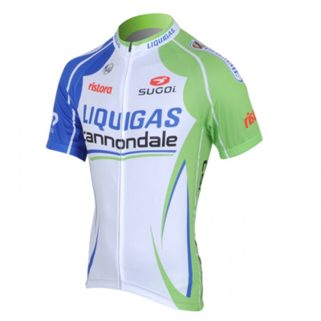 2013 Liquigas Cannondale Pro Team Radtrikot Kurzarm Grün Weiß IEYT596