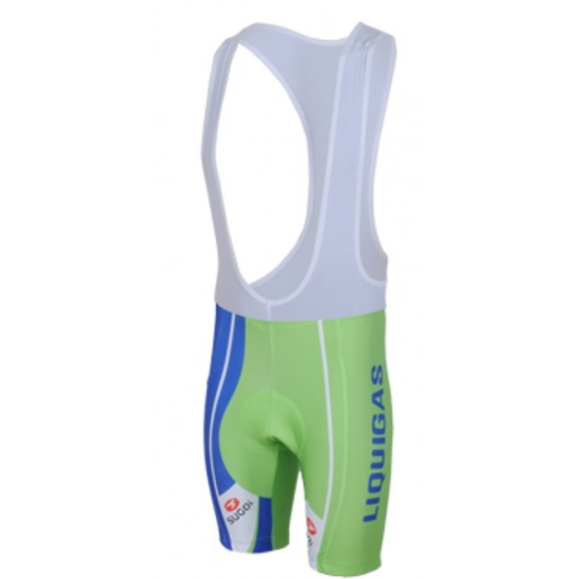 2013 Liquigas Cannondale Pro Team Fahrradbekleidung Satz Fahrradtrikot Kurzarm Trikot und Kurz Trägerhose Grün JTCG712