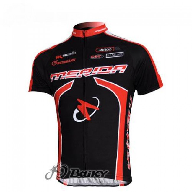 Merida Multivan Flex Stay Radtrikot Kurzarm Schwarz Rot LPKT445