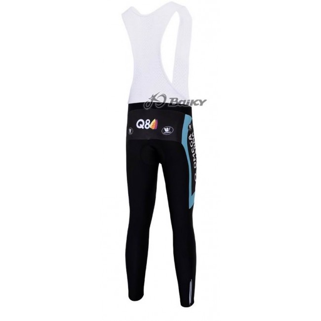 Omega Pharma Quick Step Pro Team Lang Trägerhose Blau Weiß ZAMG149