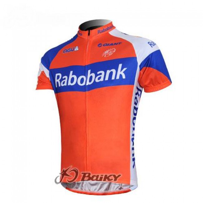 Rabobank Pro Team Radtrikot Kurzarm Orange Blau ZQEK435