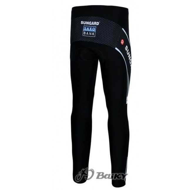 Saxo Bank Sungard Pro Team Lang Radhose Weiß Schwarz BCCQ531