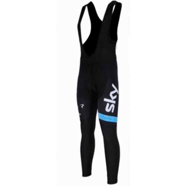 Team Sky Lang Trägerhose Schwarz Blau 2013 TKJT629