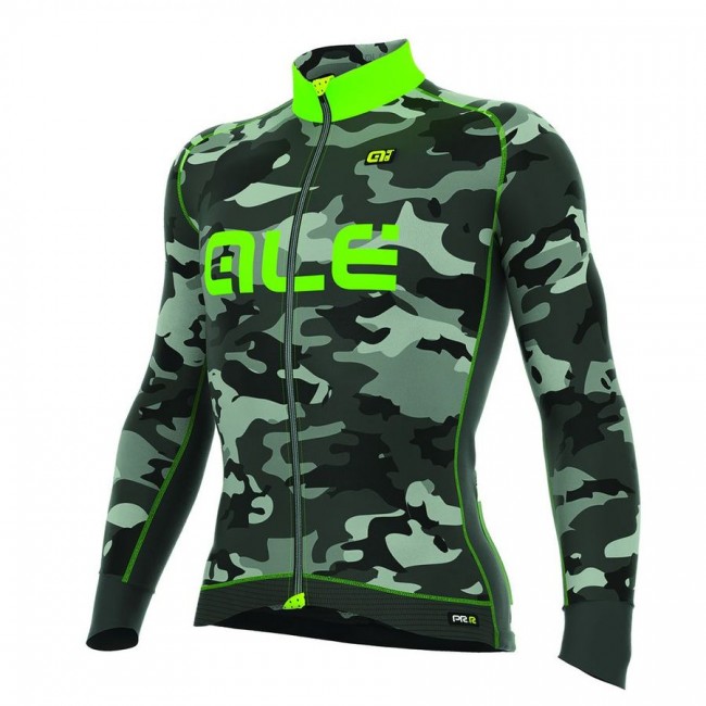 2016 ALE CAMO Radtrikot Langarm-FANGO ORANGE FLUO CZKR251