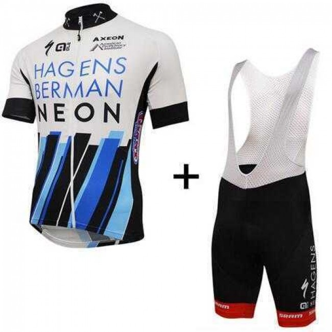 2016 AXEON Fahrradbekleidung Satz Fahrradtrikot Kurzarm Trikot und Kurz Trägerhose EAVK782