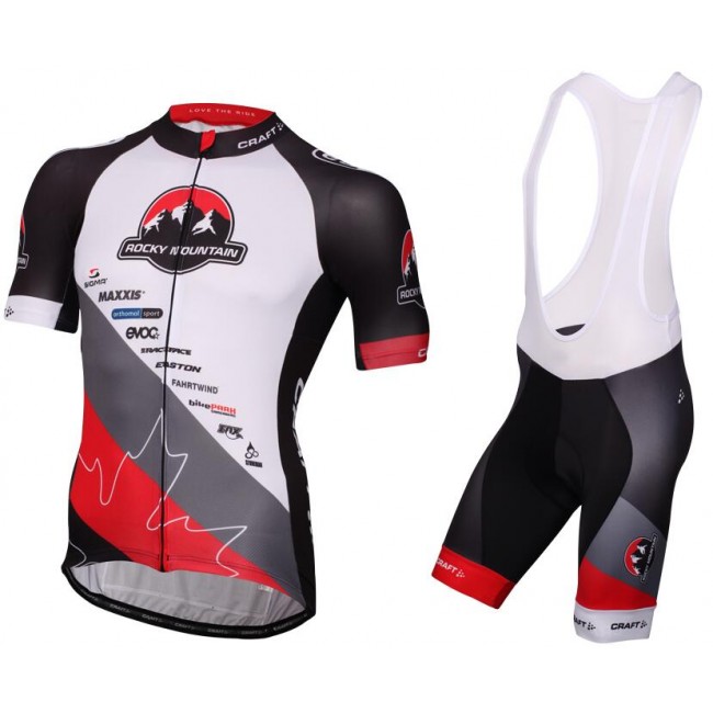 2016 CRAFT ROCKY MOUNTAIN Fahrradbekleidung Satz Fahrradtrikot Kurzarm Trikot und Kurz Trägerhose KSPN956