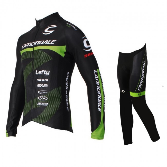 2016 Cannondale Pro Fahrradbekleidung Radtrikot Satz Langarm und Lange Fahrradhose YPNS739