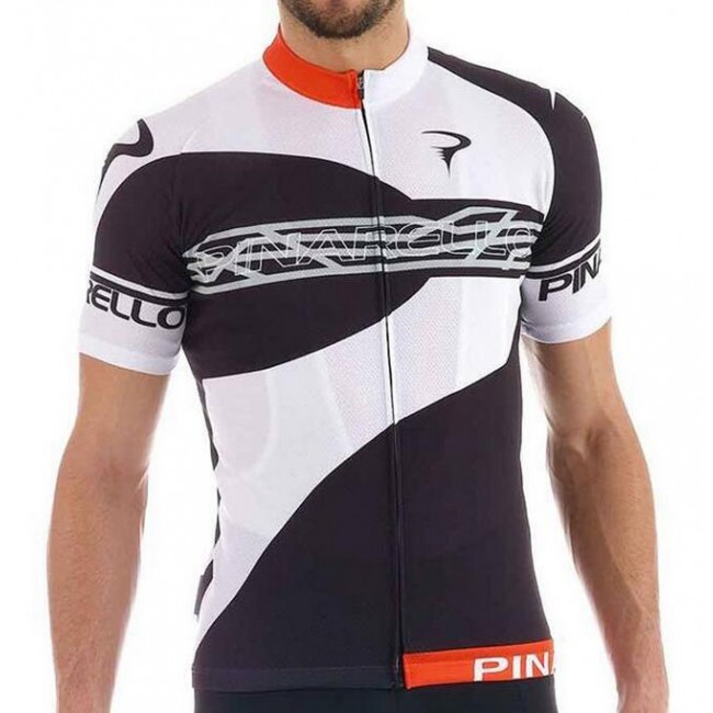 2016 Pinarello Fahrradbekleidung Kurzarm Radtrikot Weiß schwarz GWIZ960
