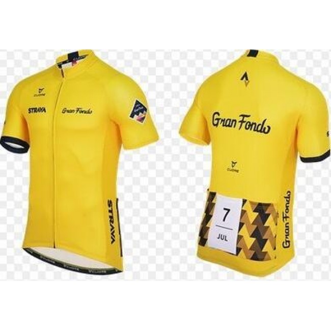 2016 Strava Radtrikot Kurzarm gelb WOGT675