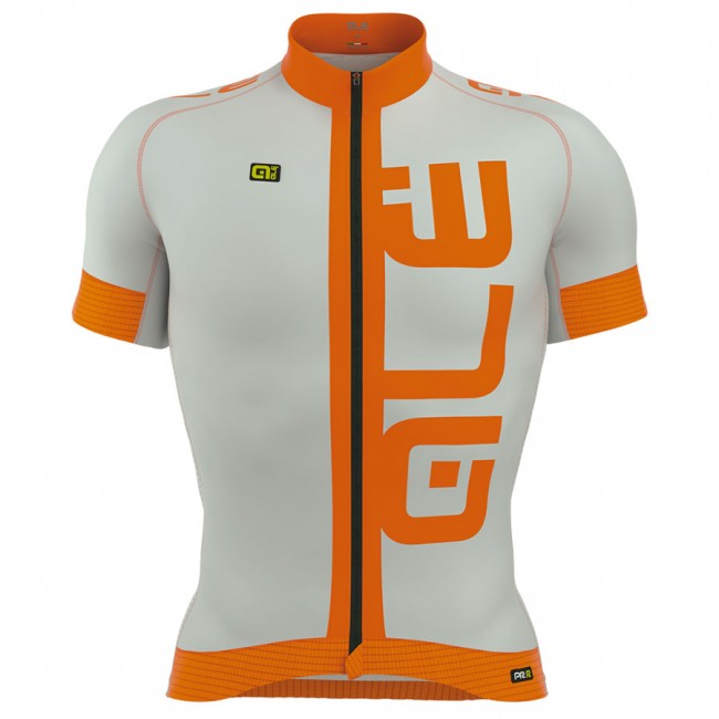 2017 Ale Graphics PRR Arcobaleno Radtrikot Kurzarm Grau Orange 597ORZG