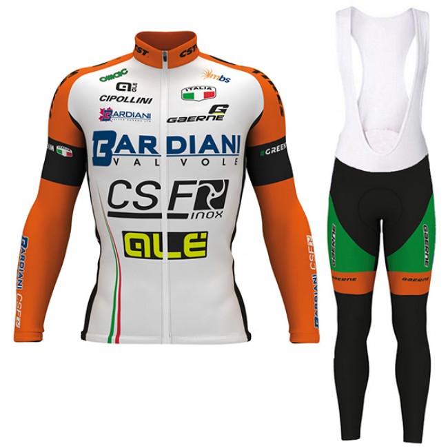 BARDIANI CSF 2017 Fahrradbekleidung Satz Radtrikot Langarm+Lang Trägerhose 378UEHT