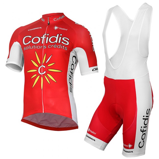 2017 Cofidis Fahrradbekleidung Satz Radtrikot Kurzarm+Kurz Trägerhose 254BGXN