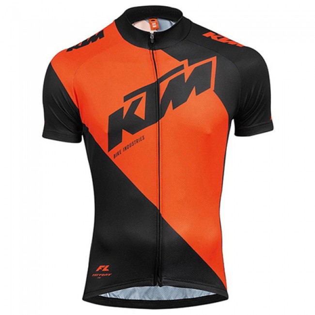 2017 KTM Radtrikot Kurzarm orange Schwarz 792LPOE