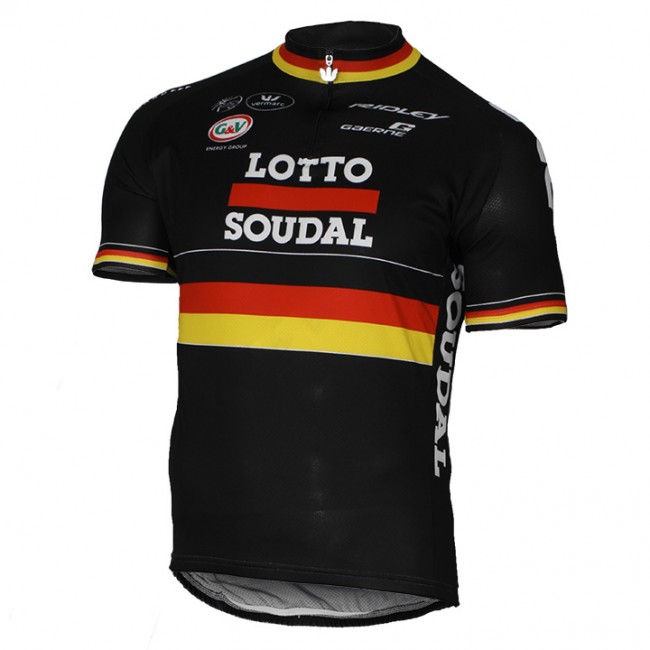 2017 LOTTO SOUDAL Germany Schwarz Radtrikot Kurzarm 910ZGUB