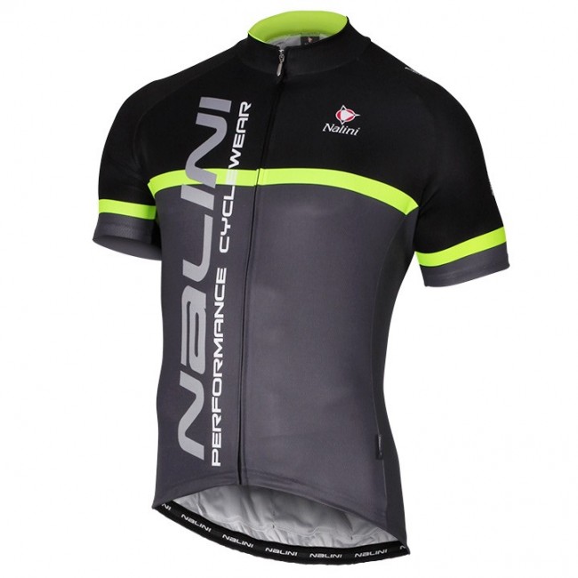 2017 Nalini PRO Brivio Schwarz-Gris Radtrikot Kurzarm 299CBZL