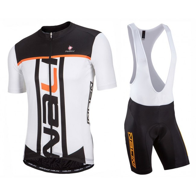 2017 Nalini PRO Speed Weiß Fahrradbekleidung Satz Radtrikot Kurzarm+Kurz Trägerhose 831ZZRG