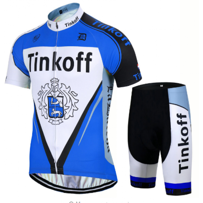 2017 Tinkoff Blau Fahrradbekleidung Satz Radtrikot Kurzarm+Kurz Radhose 329OIRV