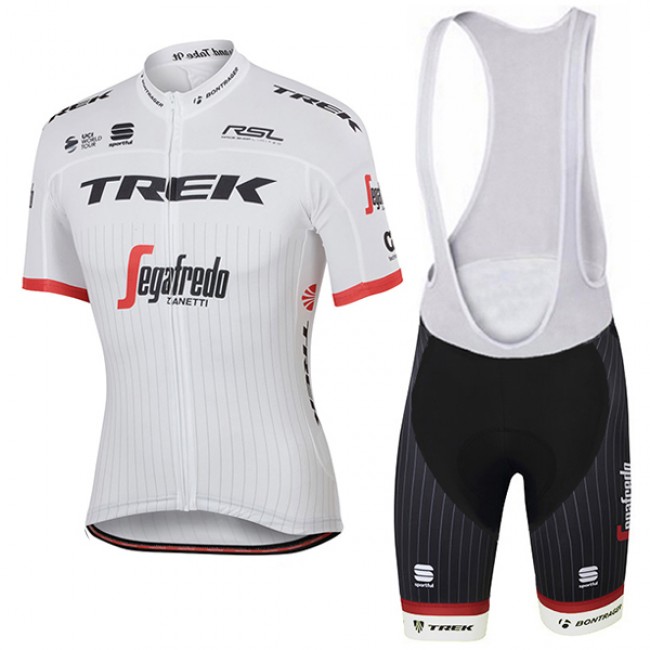 TREK-SEGAFREDO TDF Pro Race 2017 Fahrradbekleidung Satz Radtrikot Kurzarm+Kurz Trägerhose 177IQIM